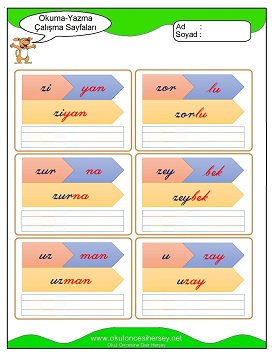 z sesi Çalışma Sayfaları